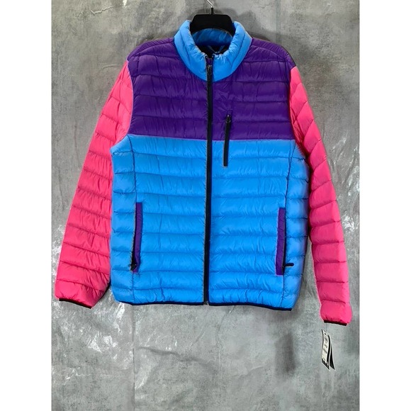Club Room Other - Club Room Men's Multi Colorblock Quilted Packable Water-Resistant Jacket SZ M